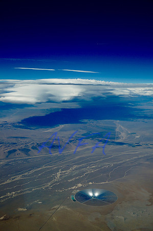 SOLAR POWER PLANT AND LENTICULAR CLOUDS