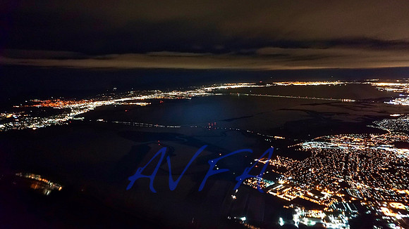 SOUTH SAN FRANSICO BAY AT NIGHT